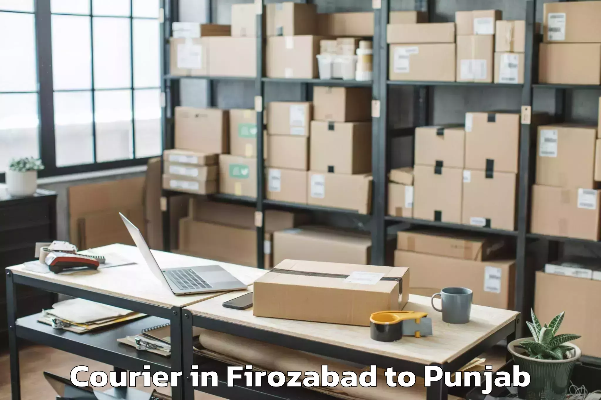 Top Firozabad to Dera Baba Nanak Courier Available